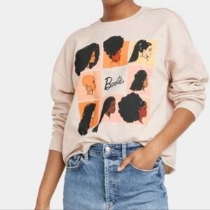 Barbie Squares Graphic Sweatshirt Large